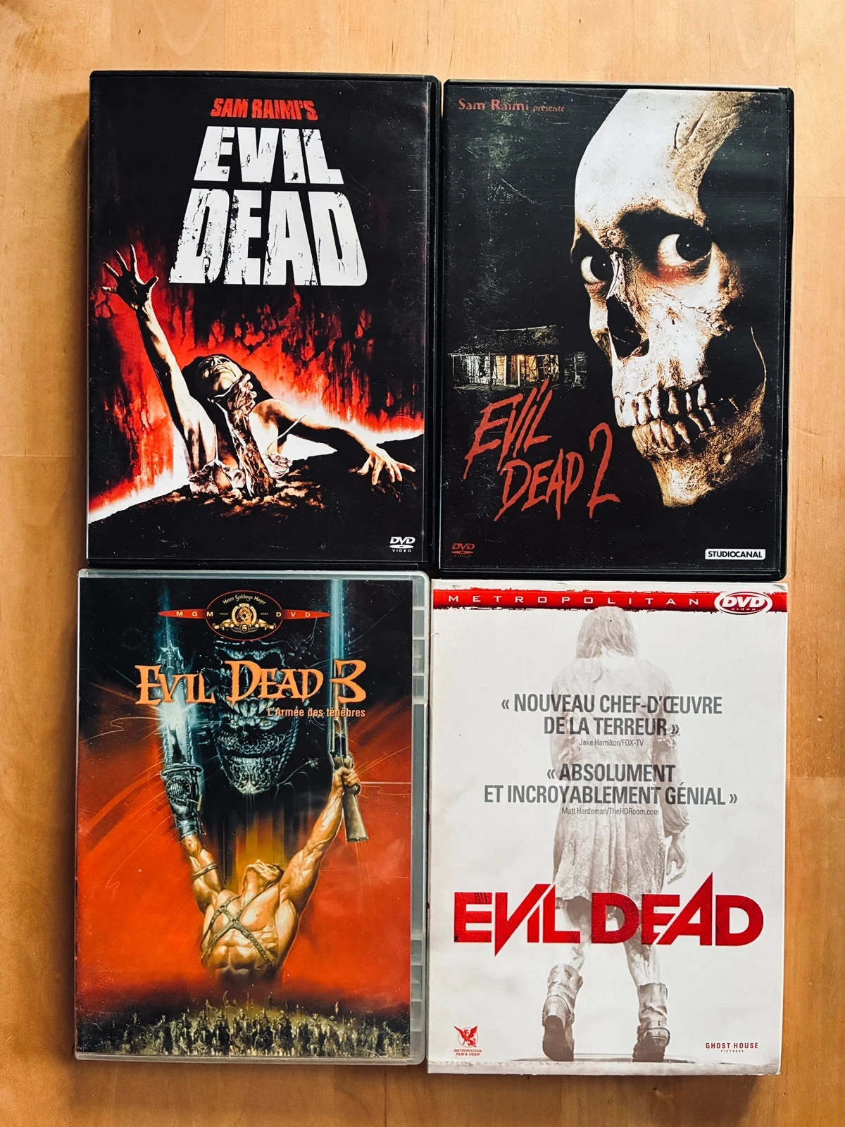 Intégrale 4 DVD saga Evil Dead.